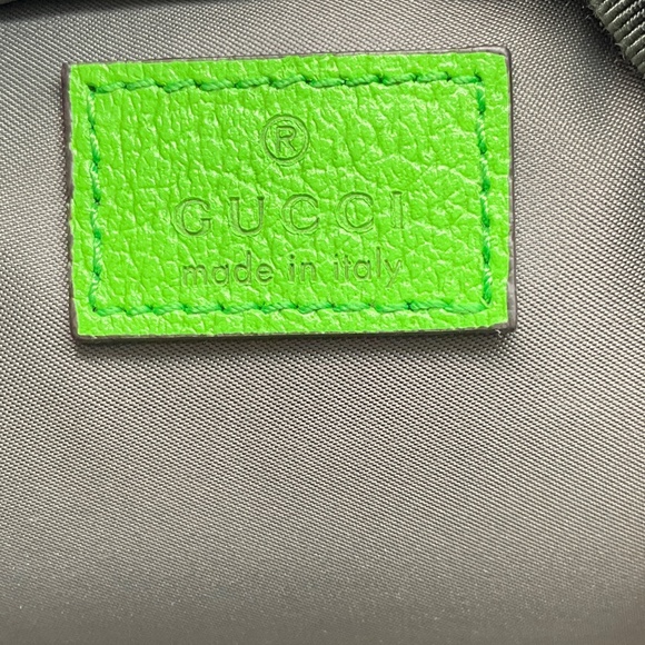 GUCCI GREY / RED / GREEN MULTI GG NYLON BACKPACK main image 7